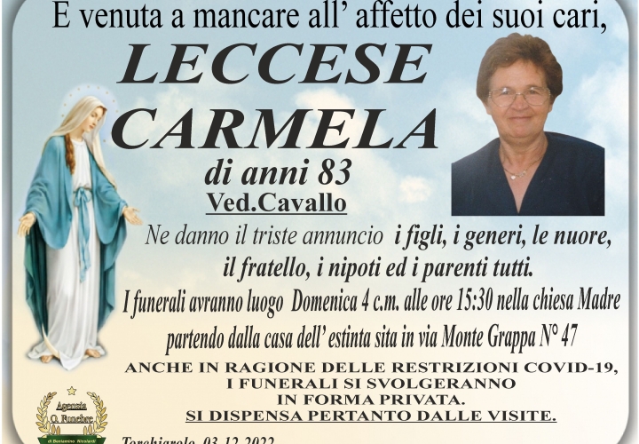 Carmela Leccese Annuncio 