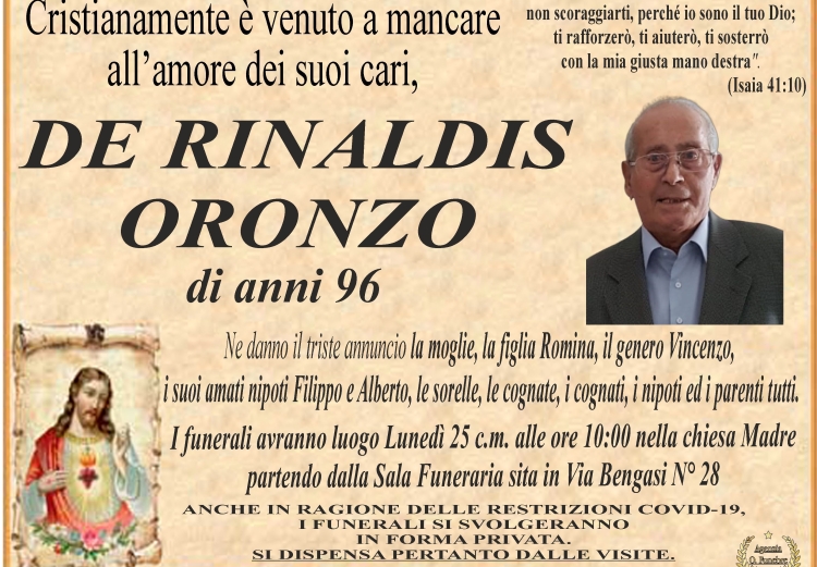 annuncio oronzo de rinaldis