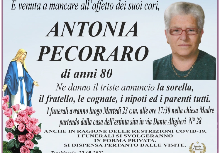 annuncio antonia pecoraro