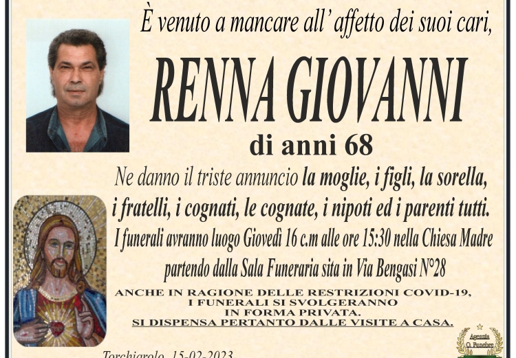 annuncio Renna Giovanni