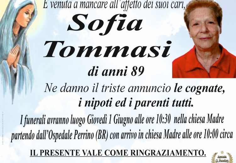 ANNUNCIO SOFIA TOMMASI