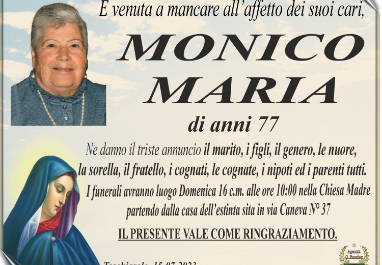 ANNUNCIO MARIA MONICO